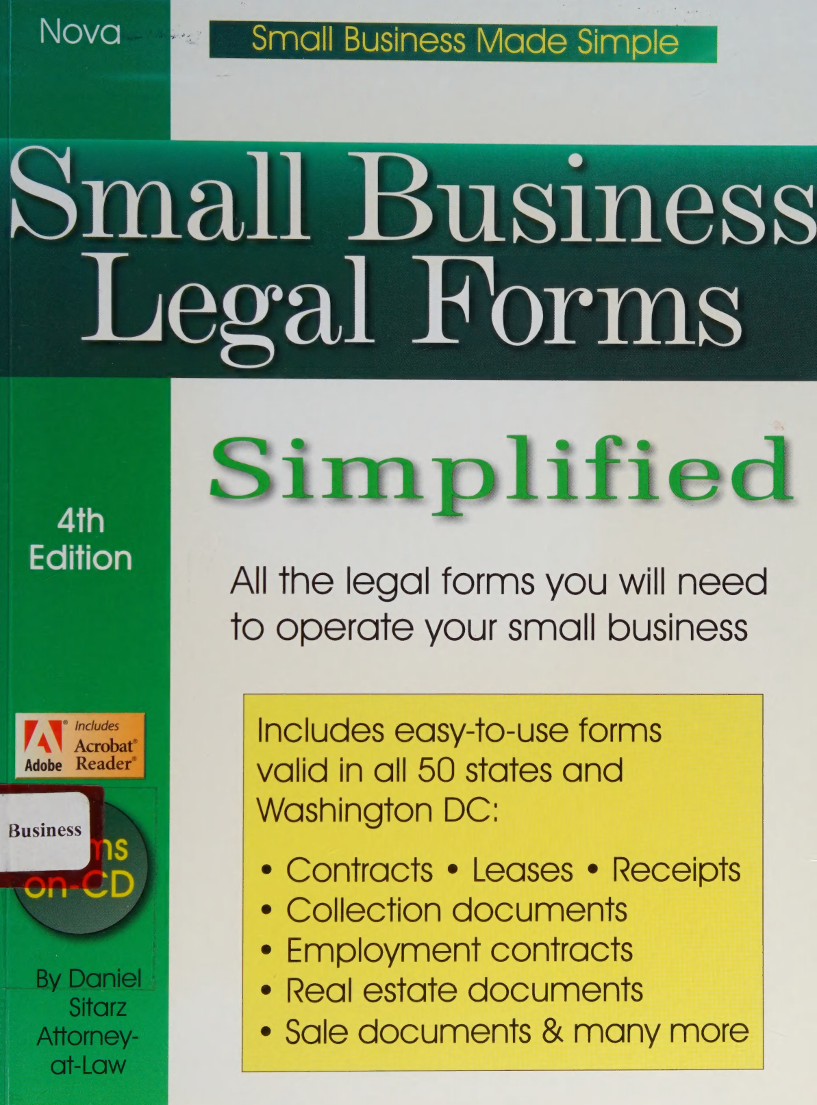 All business legal forms simplified 2005 by Sitarz, Dan