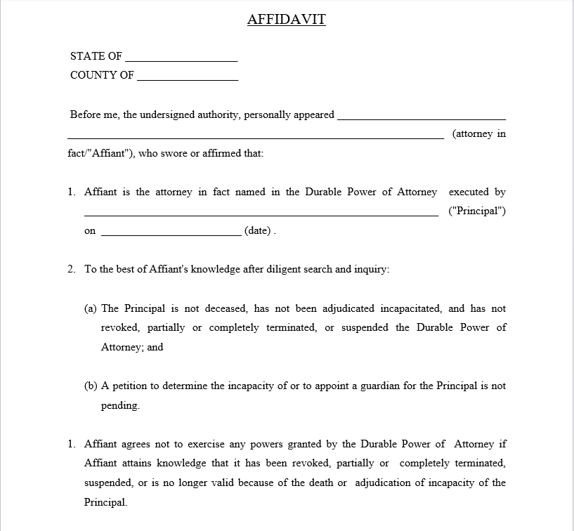 Revocation of Power of Attorney and Health Care - Florida